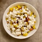 Cartofi cu bacon și mărgele de brânză