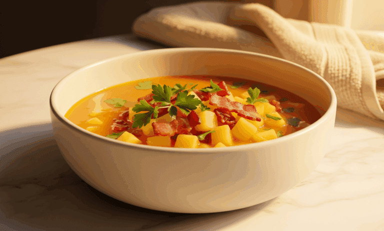 Ciorba de legume cu bacon