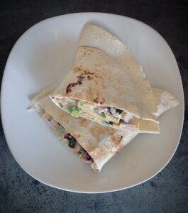 Lipie cu ou și legume