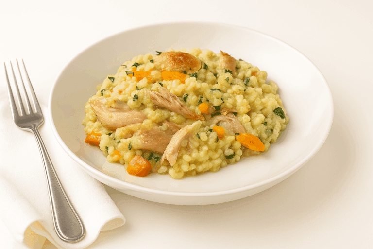 Pilaf cu legume și pui