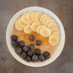 Terci de ovăz cu banane și afine