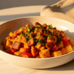 Tocanita de legume cu bacon