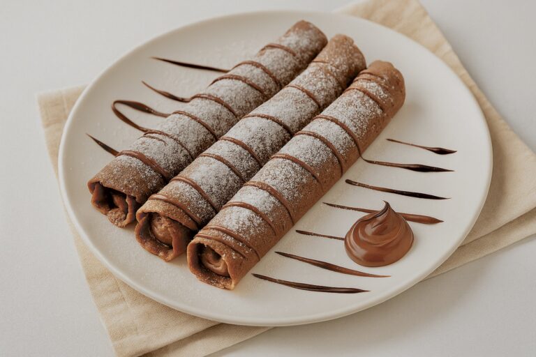 Clatite cu cacao si nutella