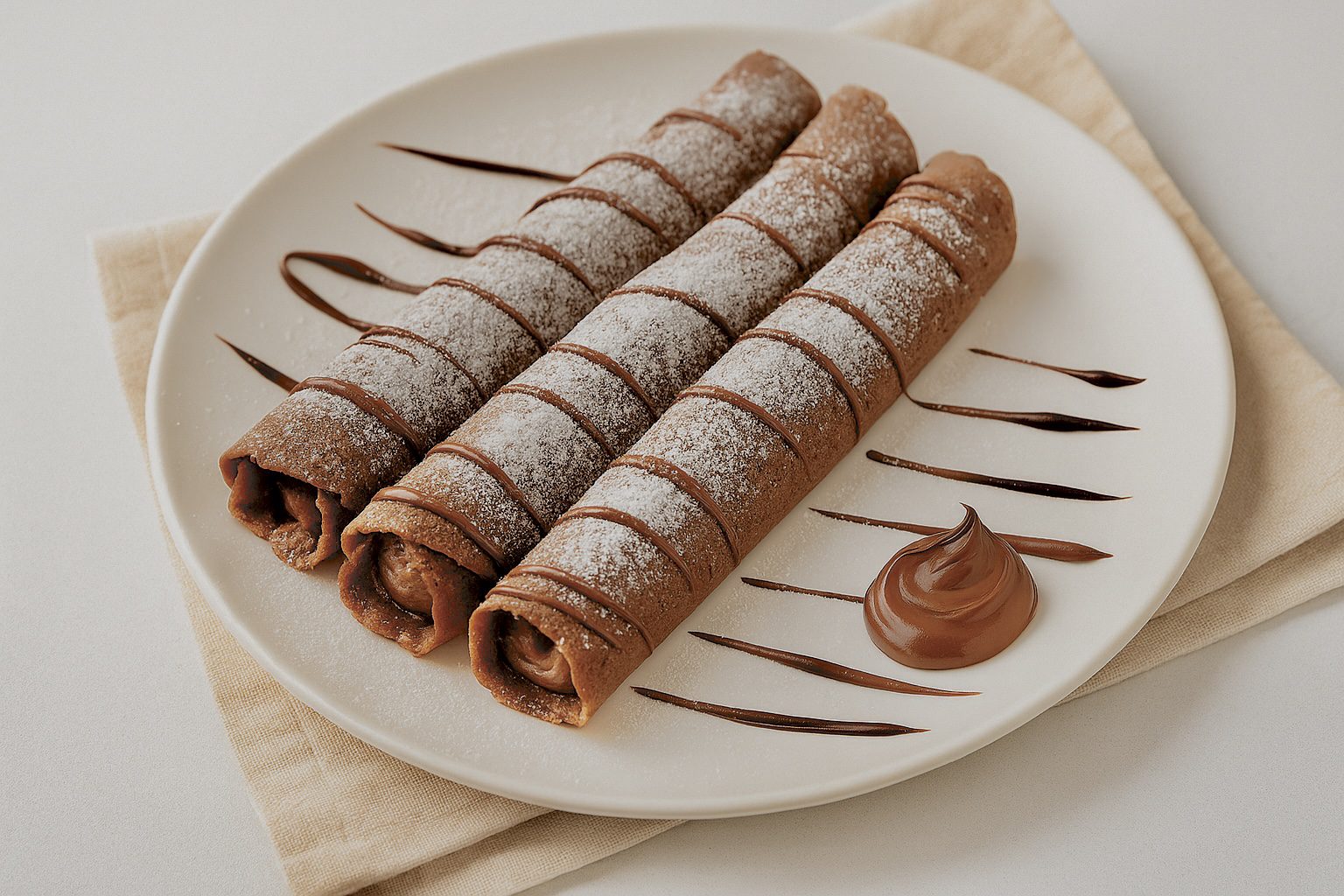 Clatite cu cacao si nutella