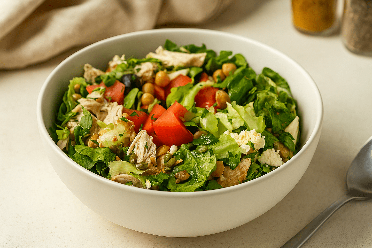 Salată de pui cu legume