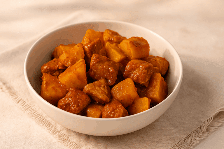 Gulas de porc cu cartofi