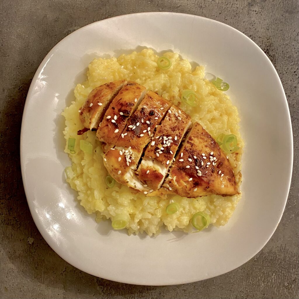 Orez cu pui teriyaki