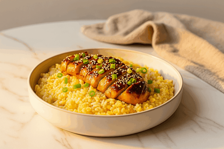 Orez cu pui teriyaki