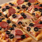 Pizza cu mix de carne