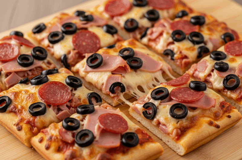 Pizza cu mix de carne