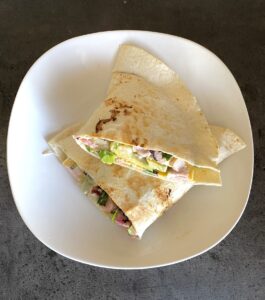 Lipie cu ou și legume